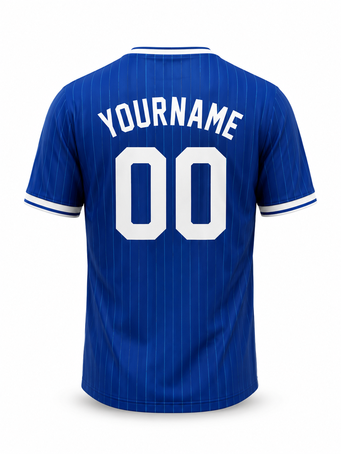 Blue Striped Soccer Jersey