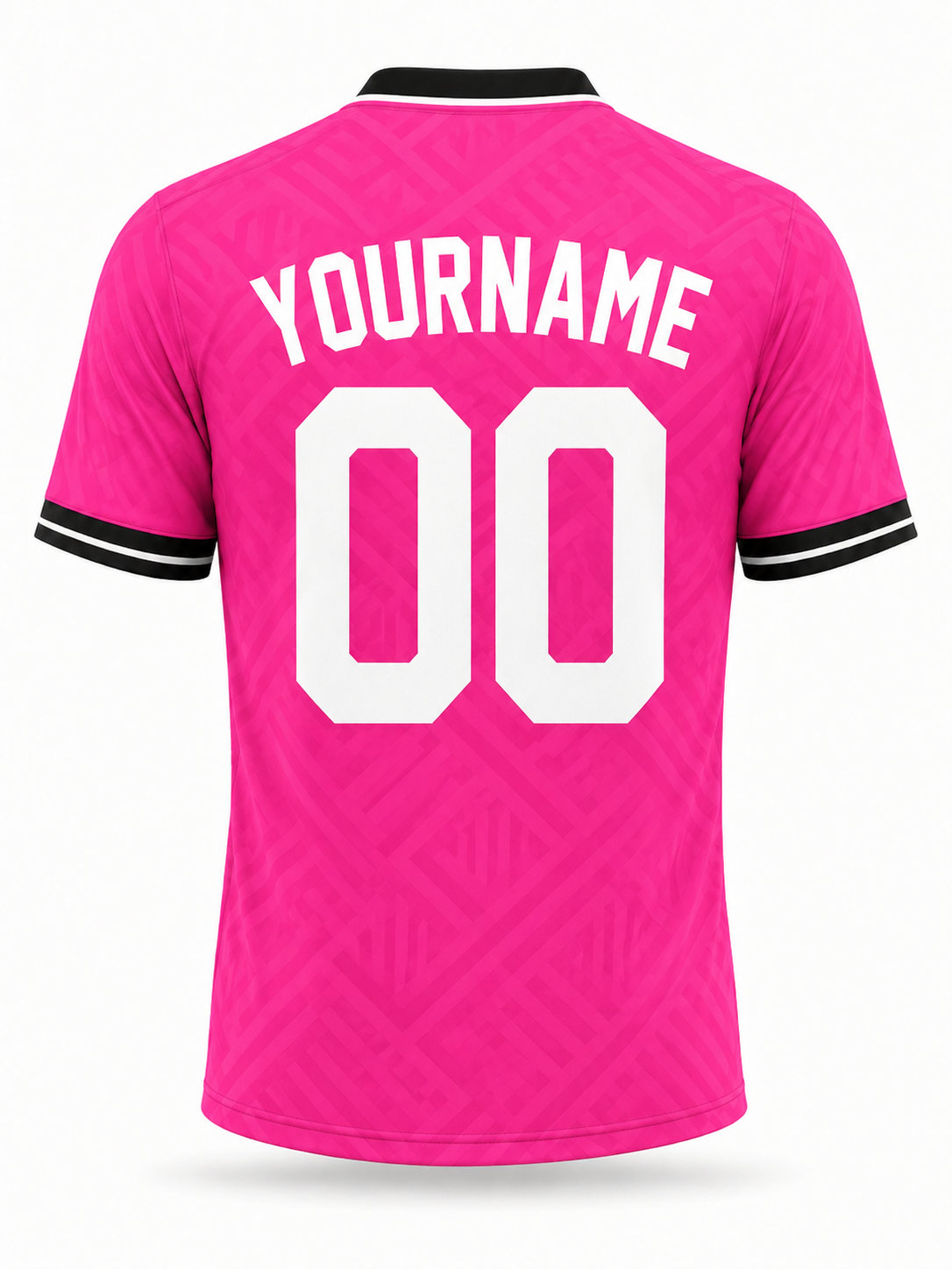 Pink with Geometric Soccer Jersey