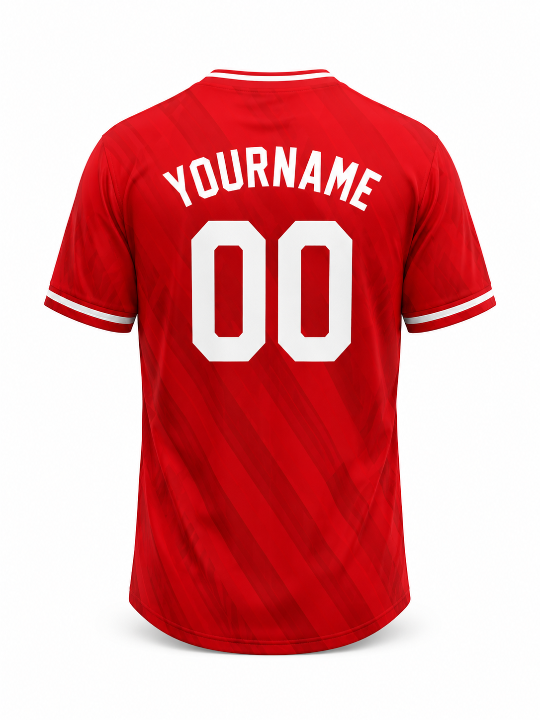 Red Striped Soccer Jersey