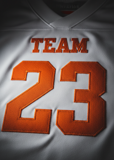 Stitched Football Jersey White Orange