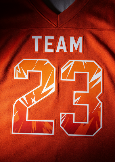 Sublimation Football Jersey Orange White